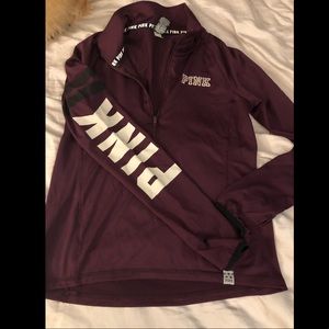 Vs pink half zip jacket